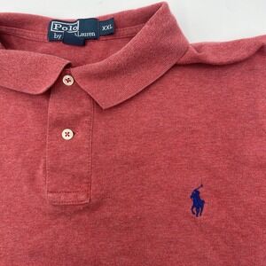 Ralph Lauren Polo Shirt Mens 2XL Red Pima Soft Touch Cotton Golf Pony LNC